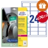 Obrázek Etikety Avery-Zweckform - ultra odolné 63,5 x 33,9 mm - bílá / 10xA4