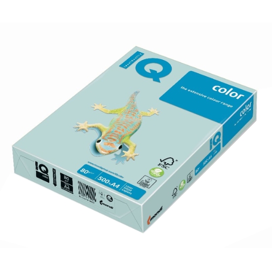 Obrázek Papír barevný IQ COLOR A4 80 g - modrá / 500 listů