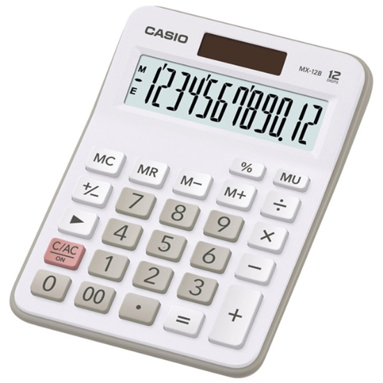 Obrázek Kalkulátor stolní MX 12 B WE CASIO - bílá
