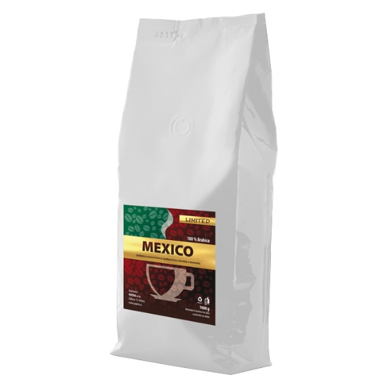 Obrázek Káva jednodruhová MEXICO 1 kg zrnková