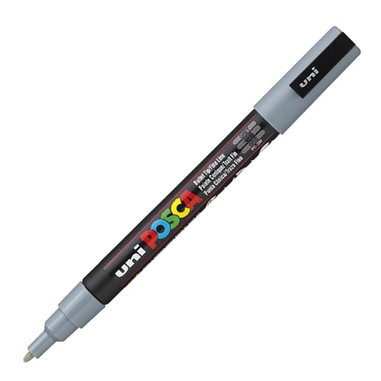 Obrázek Popisovač POSCA akrylový 3M - šedá