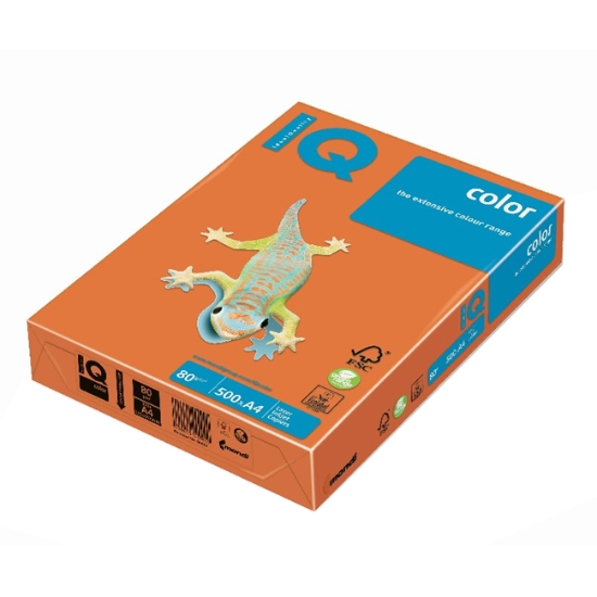 Obrázek Papír barevný IQ COLOR A4 80 g  - pomerančová / 500 listů