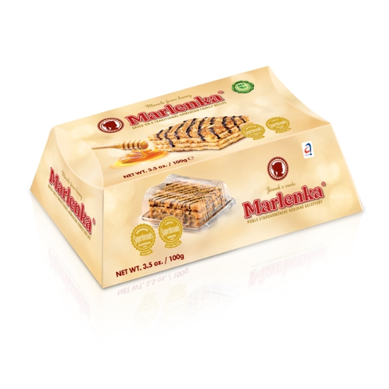 Obrázek Dortík medový Marlenka s vlašskými ořechy 100g