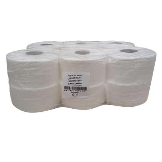 Obrázek Papír toaletní Jumbo Plus S2 180 mm - celulóza /  12 ks