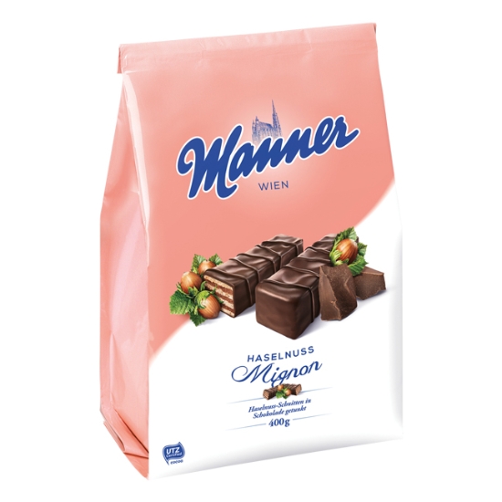 Obrázek Oplatky Manner oplatky 400 g - mignon lísko-oříšek