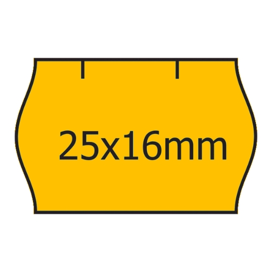 Obrázek Etiketa CONTACT 25 x 16 mm - oranžová / 1100 etiket