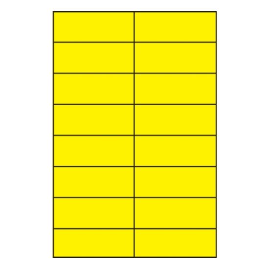 Obrázek Etiketa APLI 105 x 37 mm A4 - žlutá / 20 archů