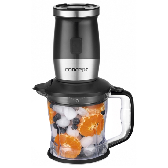 Obrázek Fresh&Nutri smoothie mixér, chopper, mlýnek, 700 W + láhve 2 x 570 ml + 400 ml černý