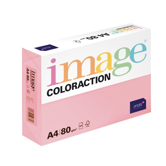 Obrázek Papír barevný IMAGE COLORACTION A4 80g OPI74 - pastelově růžová / 500 listů