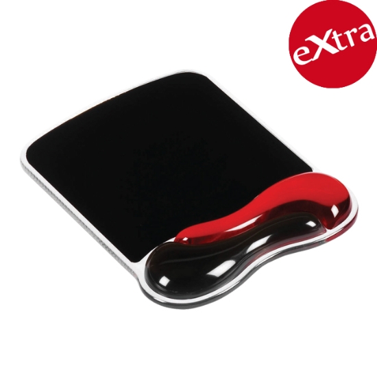Obrázek Podložka pod myš Kensington Duo Gel Mouse Pad, červeno-černá