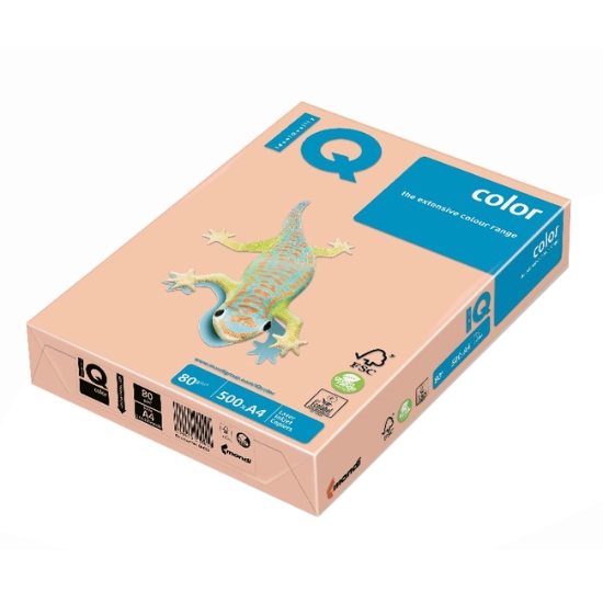 Obrázek Papír barevný IQ COLOR A4 80 g - lososová / 500 listů