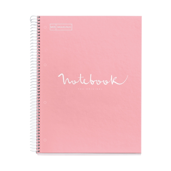 Obrázek Miquelrius - poznámkový blok Emotions, A4, 80 listů, 90g, linkovaný, karton, růžový