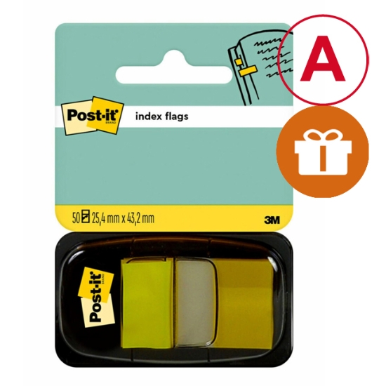 Obrázek Záložky samolepicí Post-It 25 x 43 mm 680-5 - žlutá