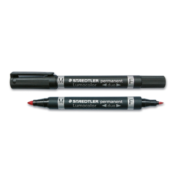 Obrázek Popisovač Staedtler Lumocolor DUO - červená
