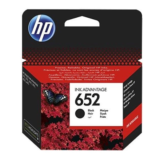 Obrázek HP ink F6V25AE, No.652, black, 360str.