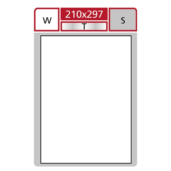 Obrázek Etiketa Polyesterová 210 x 297 mm A4 - bílá / 20 archů