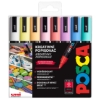Obrázek Popisovač kreativní Posca, mix pastelových barev,  hrot 1,8 - 2,5  mm / 8 ks