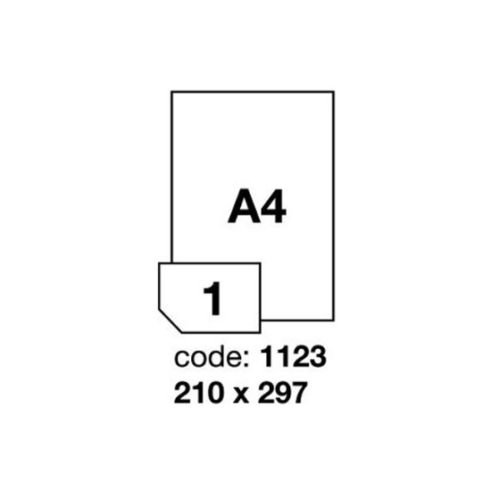 Obrázek Etiketa RAYFILM 210 x 297 mm, bílá fotomatná/100xA4