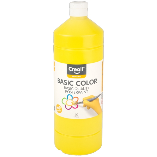 Obrázek Barvy temperové Creall Basic color 1000 ml - žlutá