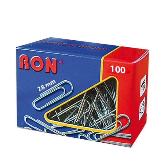 Obrázek Spony dopisní RON 452 oblé 28 mm / 100 ks