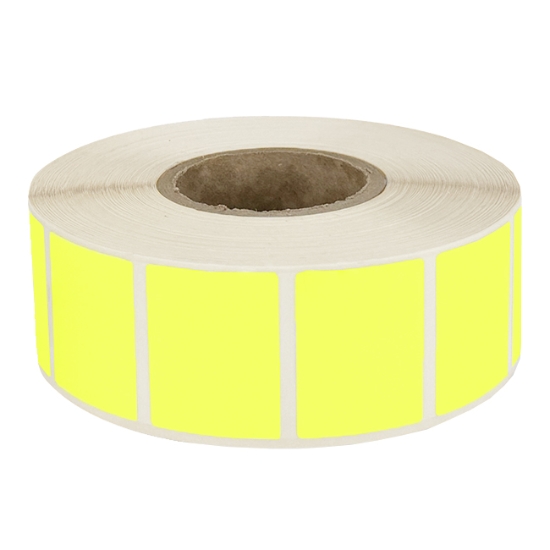 Obrázek Etiketa TTR na kotouči 32x25 mm, dutinka 40mm - žlutá/3000 ks