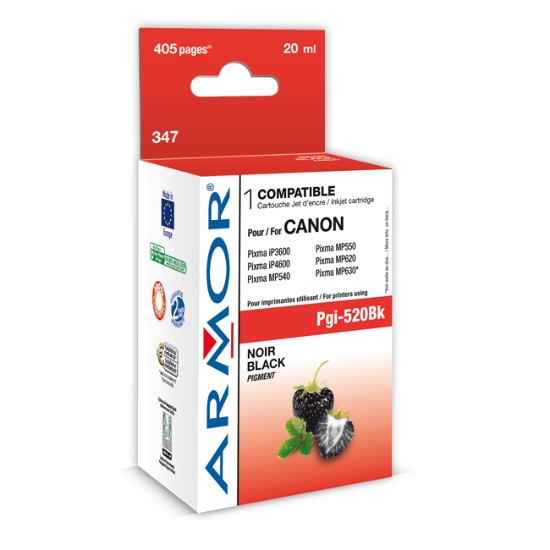 Obrázek ARMOR ink-jet pro Canon PGI520BK černá