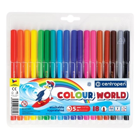 Obrázek Fixy 7550 Colour world / 18 ks