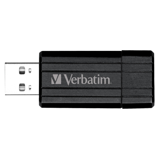 Obrázek USB Flash disk 2.0 PIN STRIPE Store'n'Go Verbatim, 64GB, černý