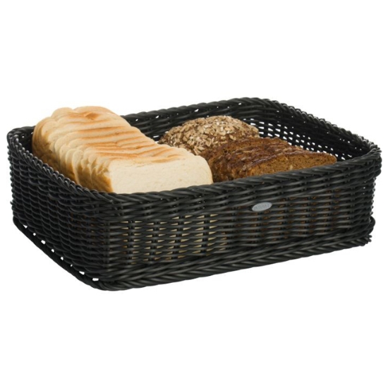 Obrázek Koš pro gastronomii GN 1/2 32,5 x 26,5 x 10 cm - černý