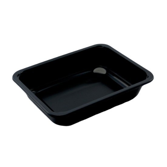 Obrázek Zatavovací miska 1D 227x178x50mm - černá/ 50 ks