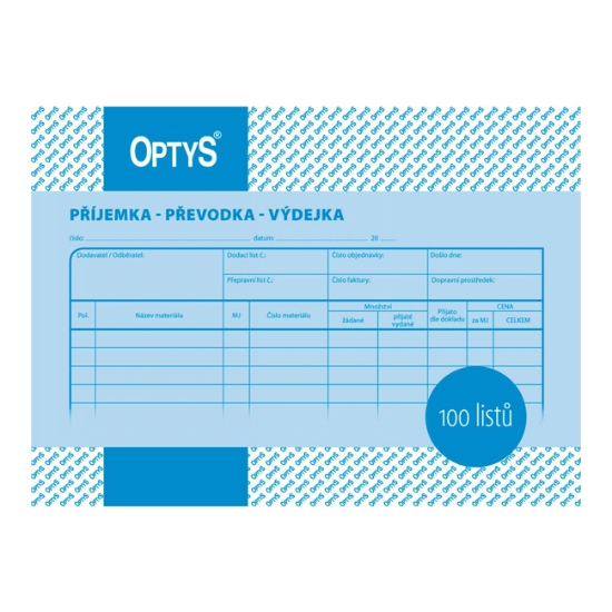 Obrázek Příjemka-výdejka-převodka A5 O 000042