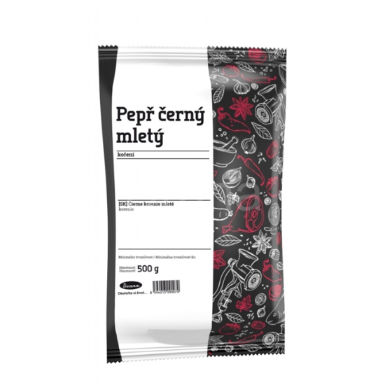 Obrázek Pepř mletý černý,500 g Drana