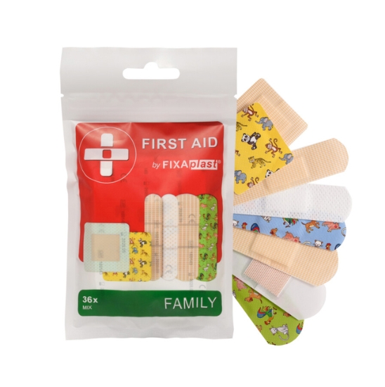 Obrázek Náplast FIXAplast® FAMILY MIX/36ks