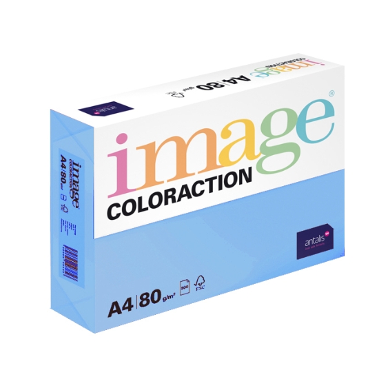 Obrázek Papír barevný IMAGE COLORACTION A4 80g OBL70 - ledově modrá / 500 listů