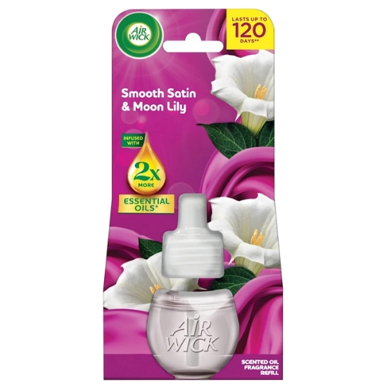 Obrázek Náplň Air Wick Electric - Jemný satén a měsíční lilie náplň, 19 ml