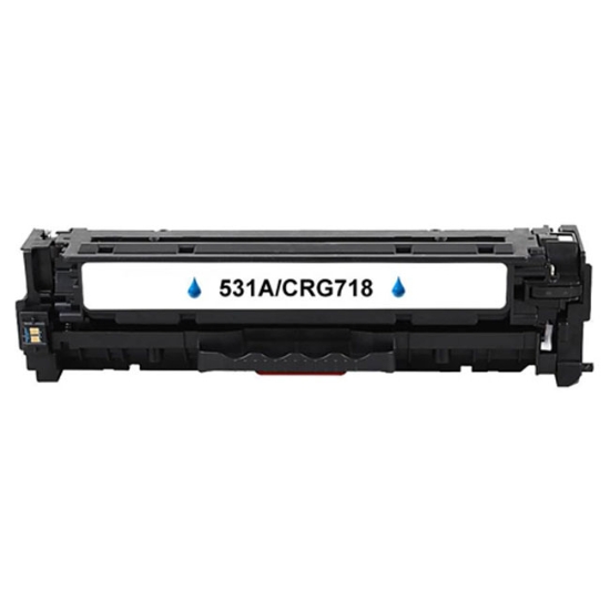 Obrázek Kompatibilní toner HP CC531A/CE411A/CF381A/CRG-718 Cyan NeutralBox 2800 stran 