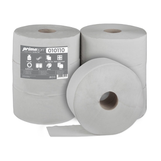 Obrázek Papír toaletní JUMBO průměr 230 mm / 6 ks  (010110)