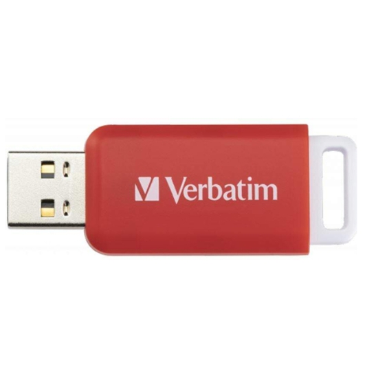 Obrázek USB flash 16GB 2.0 DataBar červený Verbatim