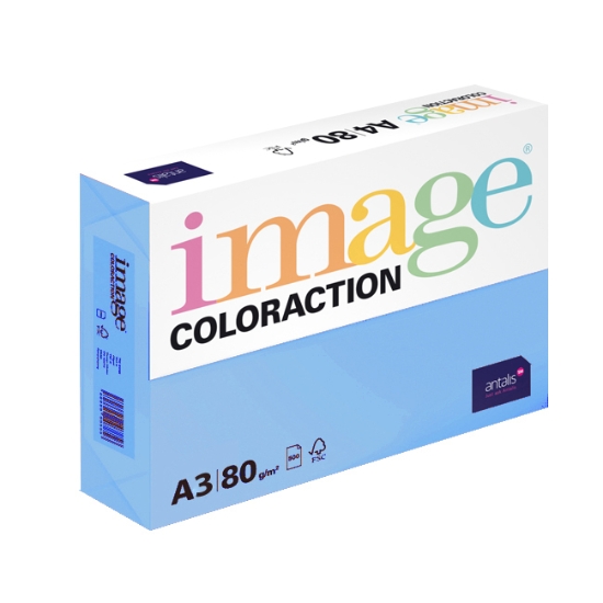 Obrázek Papír barevný IMAGE COLORACTION A3 80g OBL70 - ledově modrá / 500 listů