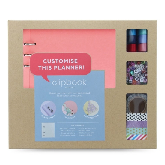 Obrázek Diář FILOFAX Clipbook A5 kreativní set - pastelově růžová