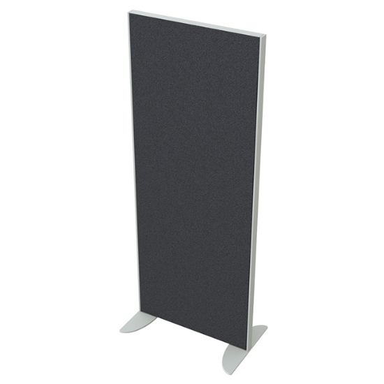 Obrázek Paraván AKUSTIK příčkový 60 cm (v 156,5 cm) - osazený dvěma koncovými sloupky - antracit