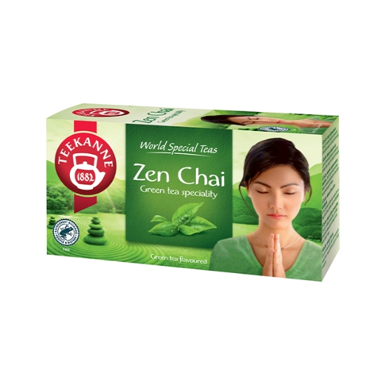 Obrázek Čaj TEEKANNE zelený čaj Zen Chai / 20 sáčků