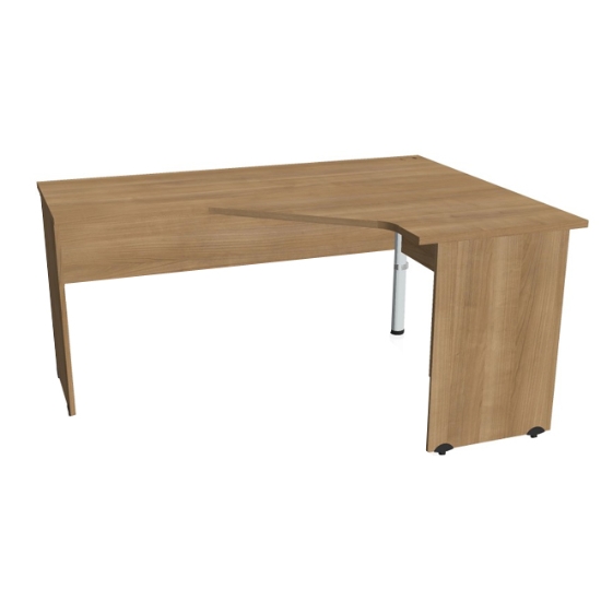 Obrázek Stůl ergo GEV 60 L - levý - višeň / šedý kov