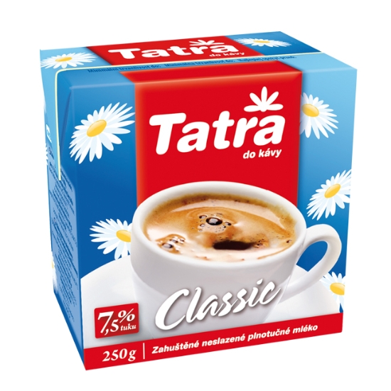 Obrázek Mléko zahuštěné neslazené Tatra Classic 7,5% 250 g