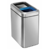 Obrázek Odpadkový koš na tříděný odpad, Simplehuman 20 l (10/10), otevřený, kartáčovaná nerez ocel
