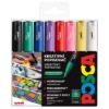 Obrázek Popisovač kreativní Posca, mix základních barev,  hrot 0,7 - 1  mm / 8 ks