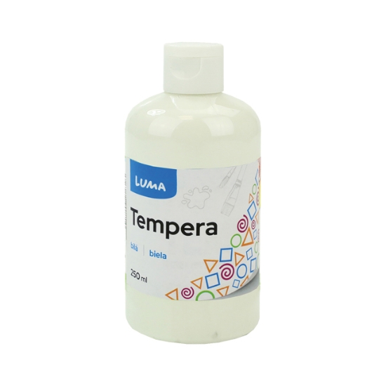 Obrázek Barvy temperové LUMA 250ml bílá
