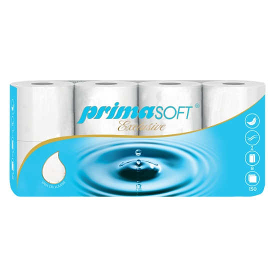 Obrázek Papír toaletní PrimaSoft Exclusive / 8 ks