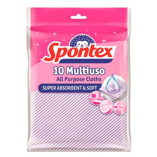 Obrázek Utěrka víceúčelová SPONTEX Multiuso / 10 ks
