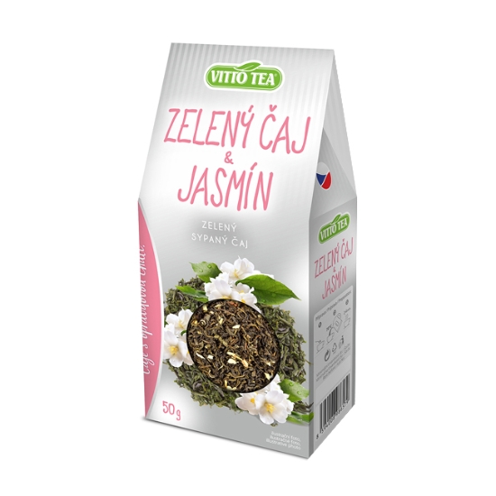 Obrázek Čaj sypaný Vitto Tea zelený čaj a jasmín / 50 g